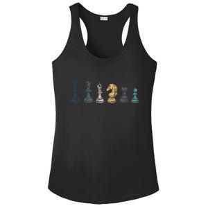 Retro Chess Funny Gift Ladies PosiCharge Competitor Racerback Tank