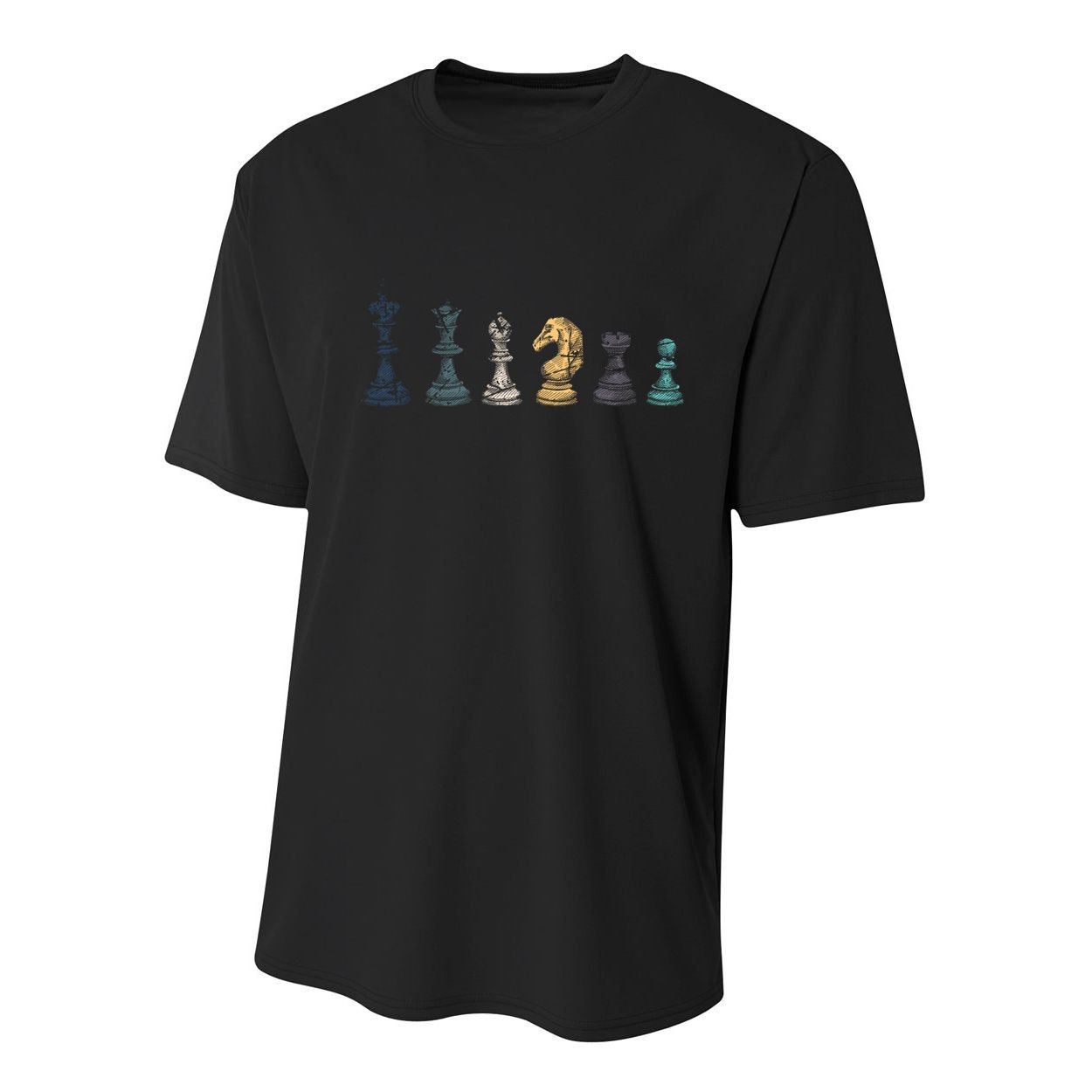 Retro Chess Funny Gift Youth Performance Sprint T-Shirt