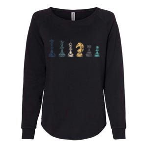 Retro Chess Funny Gift Womens California Wash Sweatshirt