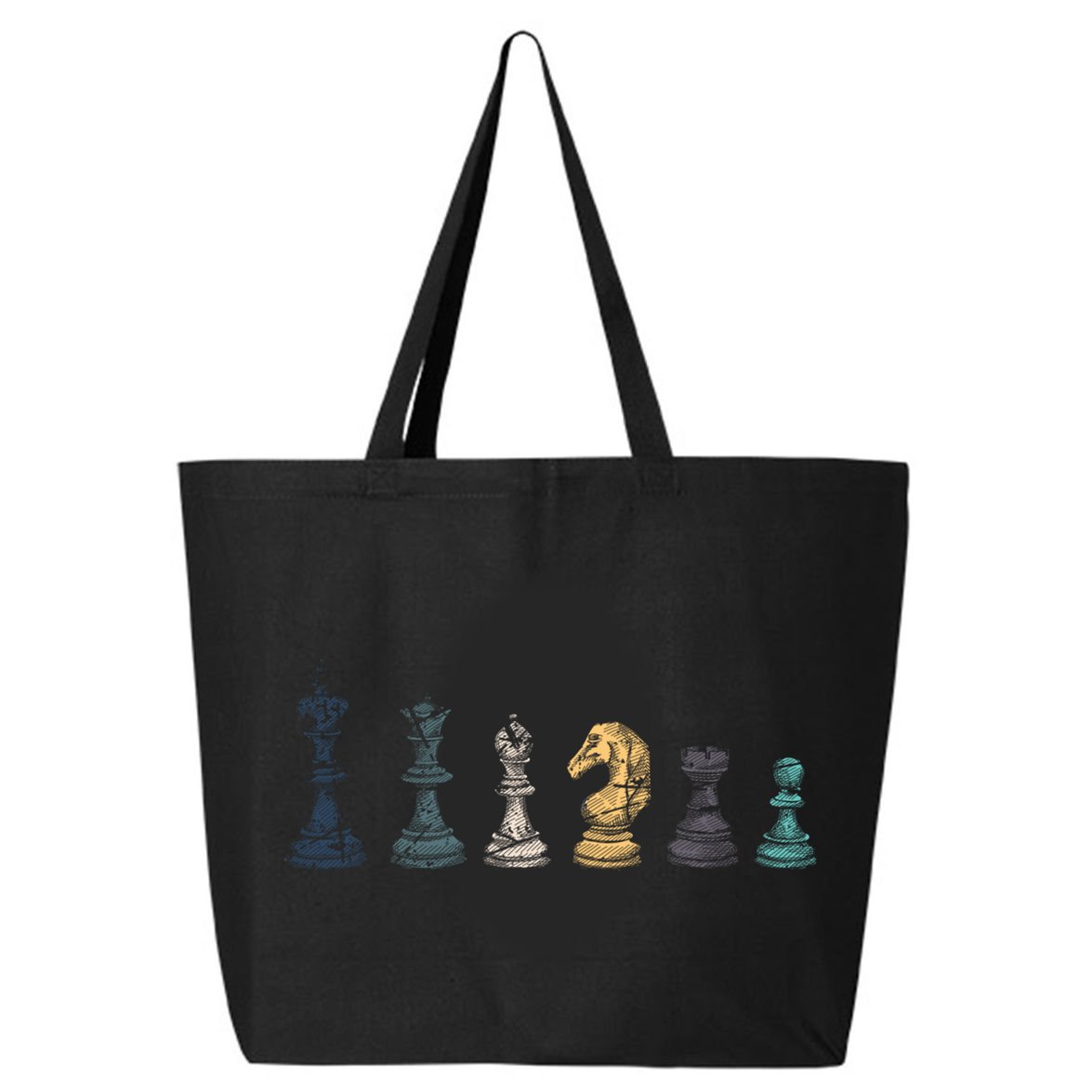 Retro Chess Funny Gift 25L Jumbo Tote
