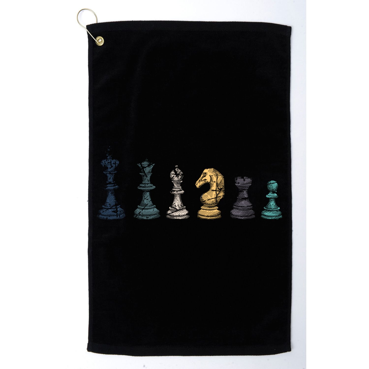 Retro Chess Funny Gift Golf Towel