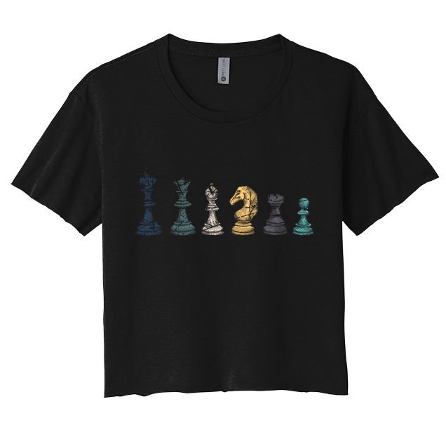 Retro Chess Funny Gift Crop Top