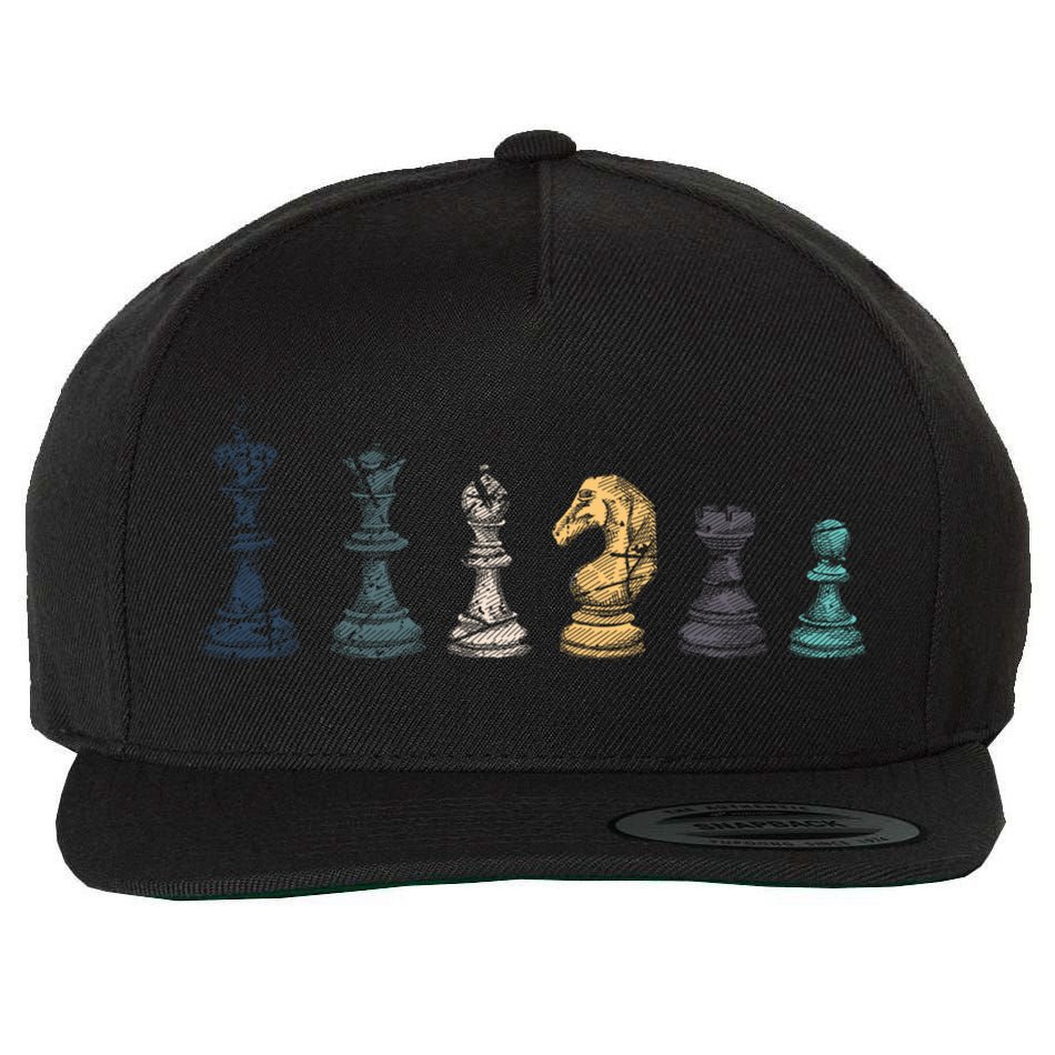 Retro Chess Funny Gift Wool Snapback Cap