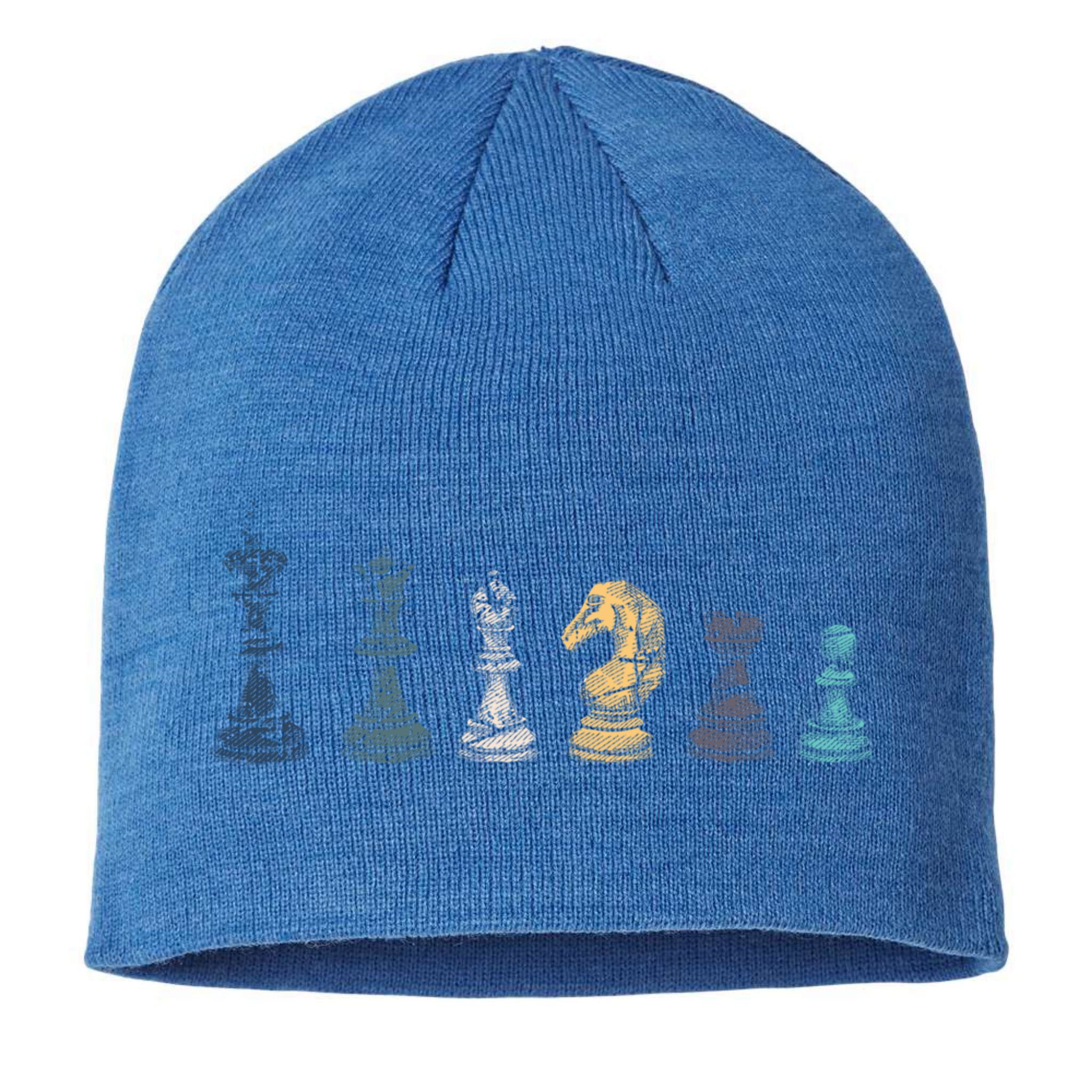Retro Chess Funny Gift Sustainable Beanie