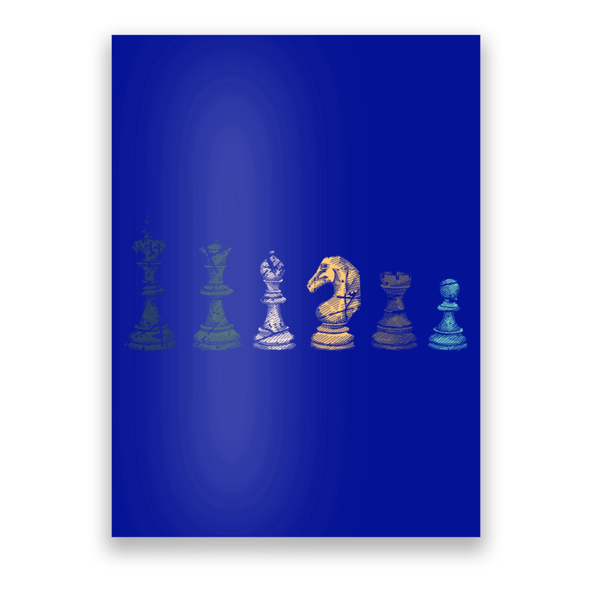 Retro Chess Funny Gift Poster
