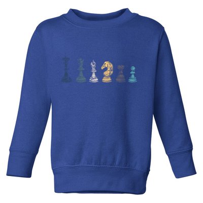 Retro Chess Funny Gift Toddler Sweatshirt