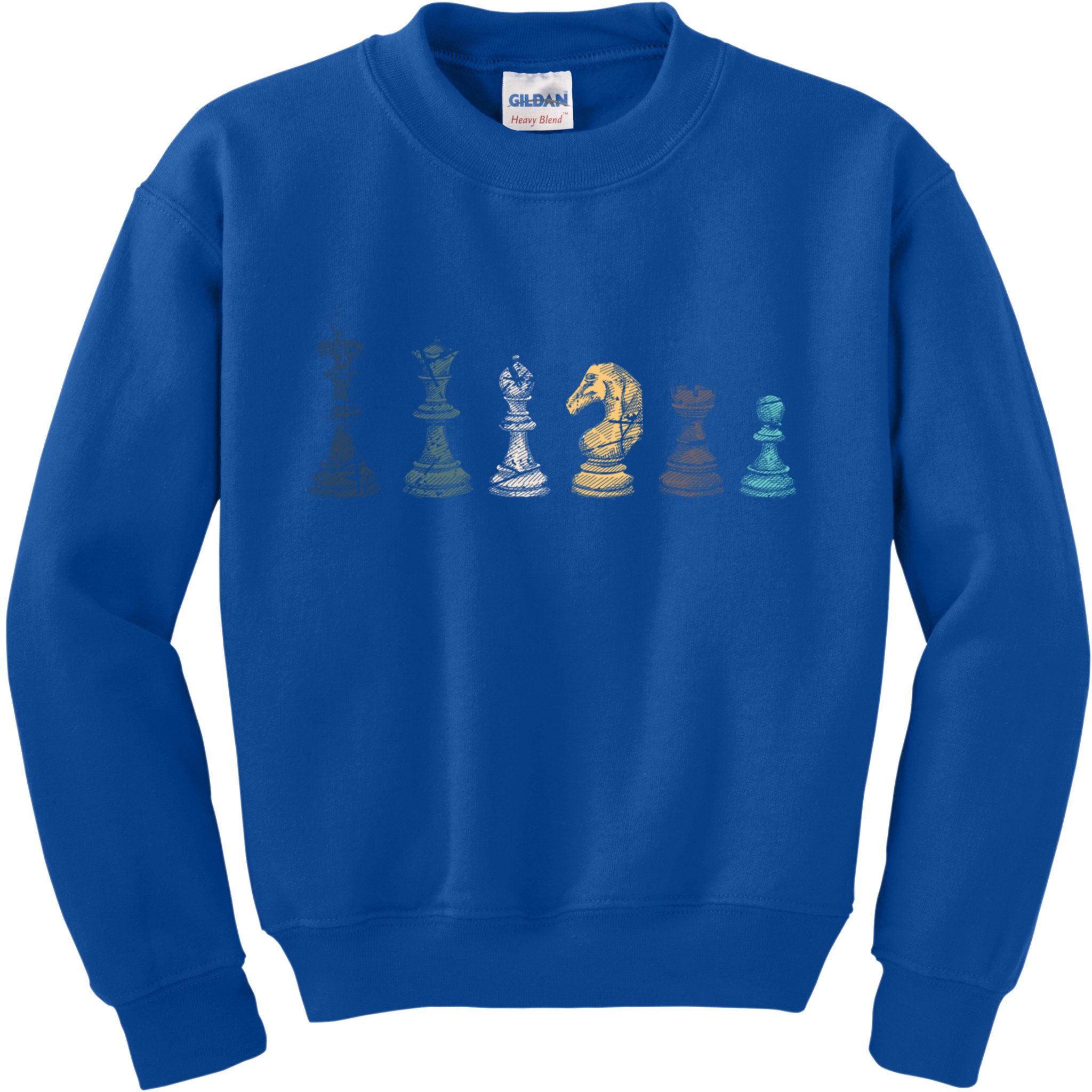 Retro Chess Funny Gift Kids Sweatshirt
