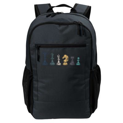 Retro Chess Funny Gift Daily Commute Backpack