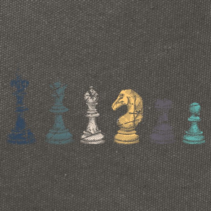 Retro Chess Funny Gift Cotton Canvas Backpack