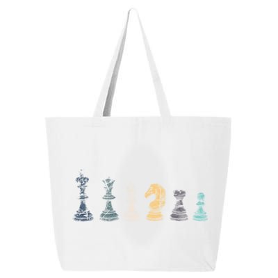 Retro Chess Funny Gift 25L Jumbo Tote