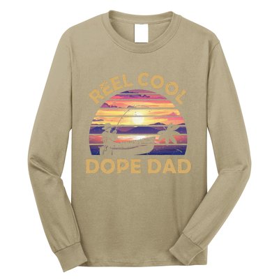 Reel Cool Father Day Fishing Dope Dad Weed Marijuana Stoner Long Sleeve Shirt