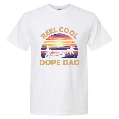 Reel Cool Father Day Fishing Dope Dad Weed Marijuana Stoner Garment-Dyed Heavyweight T-Shirt