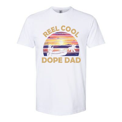 Reel Cool Father Day Fishing Dope Dad Weed Marijuana Stoner Softstyle CVC T-Shirt