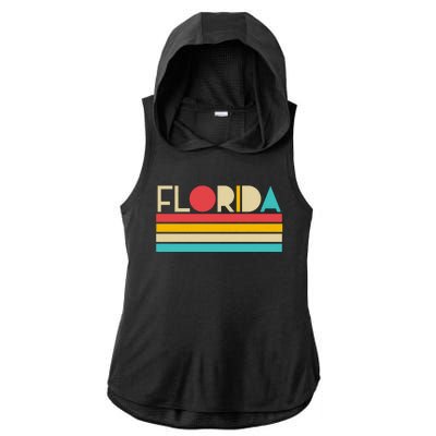 Retro Colors Florida Ladies PosiCharge Tri-Blend Wicking Draft Hoodie Tank