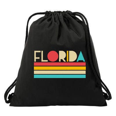 Retro Colors Florida Drawstring Bag
