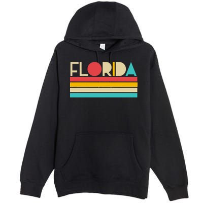 Retro Colors Florida Premium Pullover Hoodie