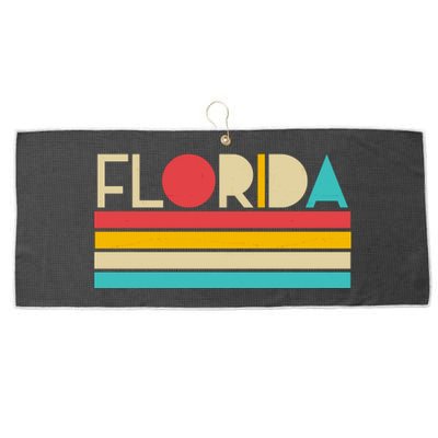 Retro Colors Florida Large Microfiber Waffle Golf Towel