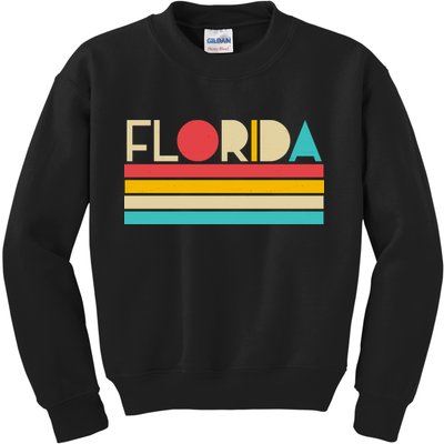 Retro Colors Florida Kids Sweatshirt
