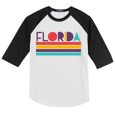 Retro Colors Florida Kids Colorblock Raglan Jersey