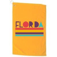 Retro Colors Florida Platinum Collection Golf Towel