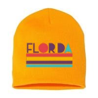 Retro Colors Florida Short Acrylic Beanie