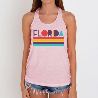 Retro Colors Florida Women's Knotted Racerback Tank