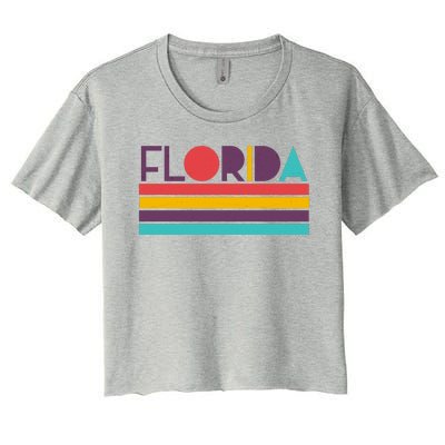 Retro Colors Florida Women's Crop Top Tee