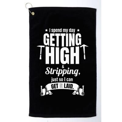 Roofing Contractor for Funny Roofer Golf Towel