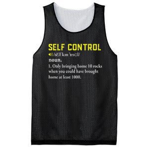 Rock Collector Funny Self Control For Rockhounding Geologist Mesh Reversible Basketball Jersey Tank