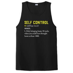 Rock Collector Funny Self Control For Rockhounding Geologist PosiCharge Competitor Tank