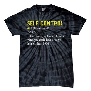 Rock Collector Funny Self Control For Rockhounding Geologist Tie-Dye T-Shirt