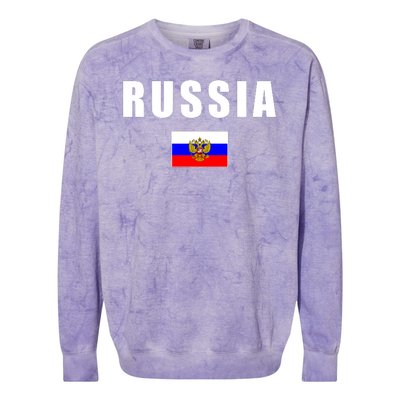 Russia Country Flag Colorblast Crewneck Sweatshirt