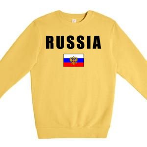 Russia Country Flag Premium Crewneck Sweatshirt