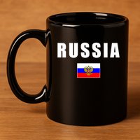 Russia Country Flag 11oz C Handle Ceramic Mug