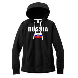 Russia Country Flag Women's Fleece Hoodie