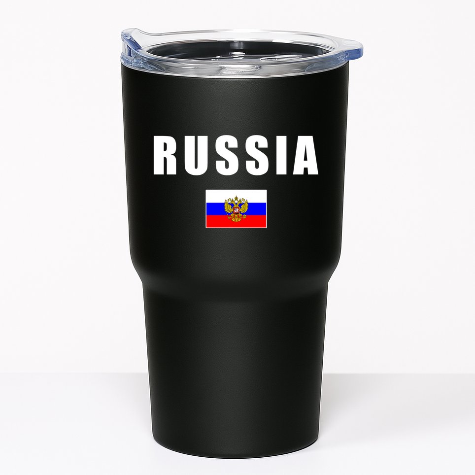 Russia Country Flag Tumbler