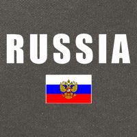 Russia Country Flag Cotton Canvas Backpack