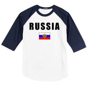 Russia Country Flag Baseball Sleeve Shirt