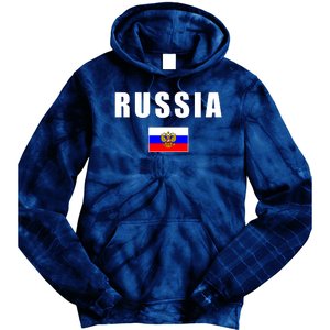 Russia Country Flag Tie Dye Hoodie