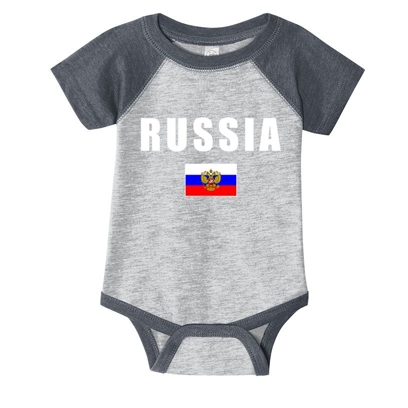 Russia Country Flag Infant Baby Jersey Bodysuit