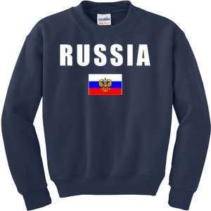 Russia Country Flag Kids Sweatshirt