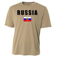 Russia Country Flag Cooling Performance Crew T-Shirt