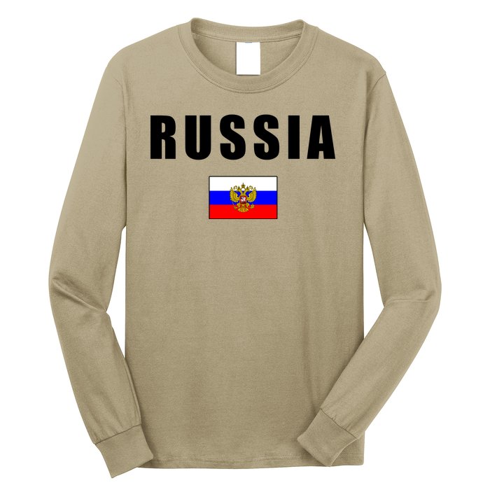 Russia Country Flag Long Sleeve Shirt