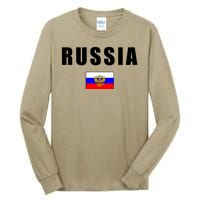 Russia Country Flag Tall Long Sleeve T-Shirt