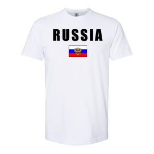 Russia Country Flag Softstyle CVC T-Shirt