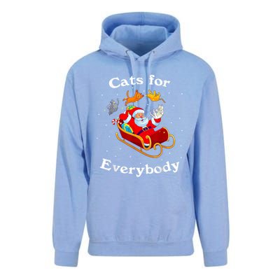 Retro Cats For Everybody Christmas Cat Lover Santa Gift Unisex Surf Hoodie