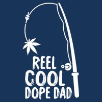 Reel Cool Fathers Day Fishing Dope Dad Weed Marijuana Stoner 16 in Basic Backpack