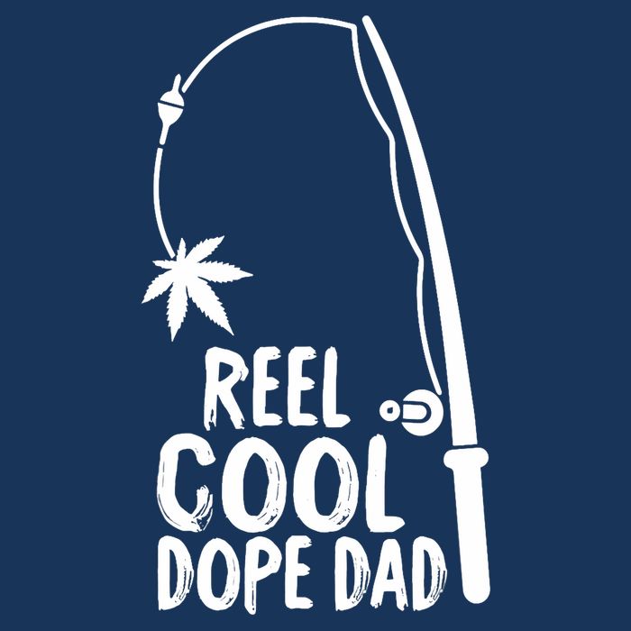 Reel Cool Fathers Day Fishing Dope Dad Weed Marijuana Stoner 16 in Basic Backpack