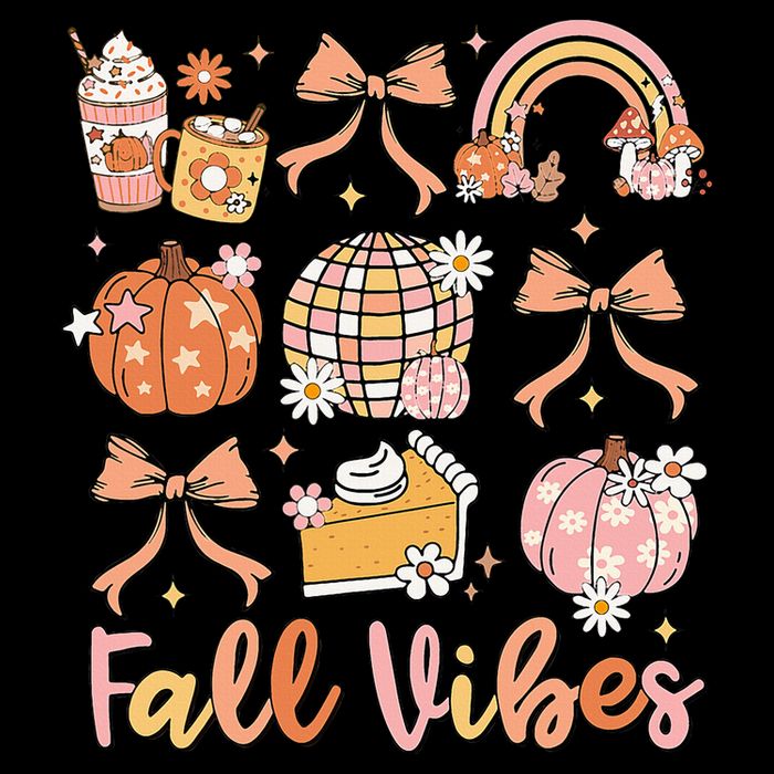 Retro Coffee Fall Vibes Autumn Coquette Pumpkin Thanksgiving Mousepad