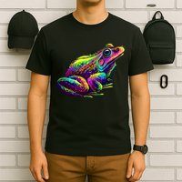 Realistic Colorful Frog Abstract Pose T-Shirt